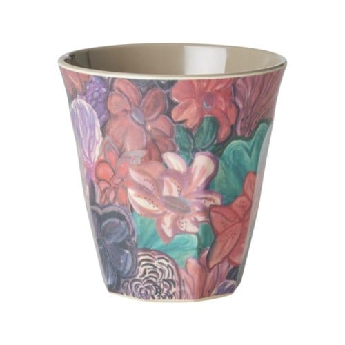 Rice melamine beker medium forest flower