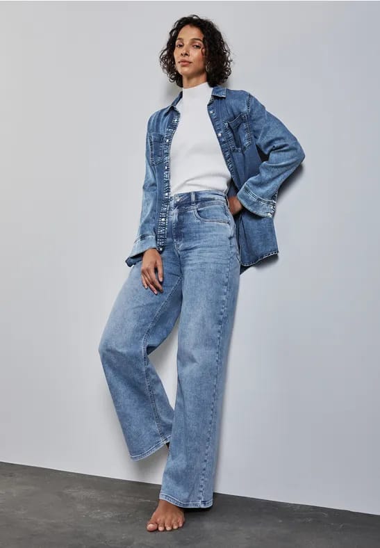 Jeans met wijde pijpen
