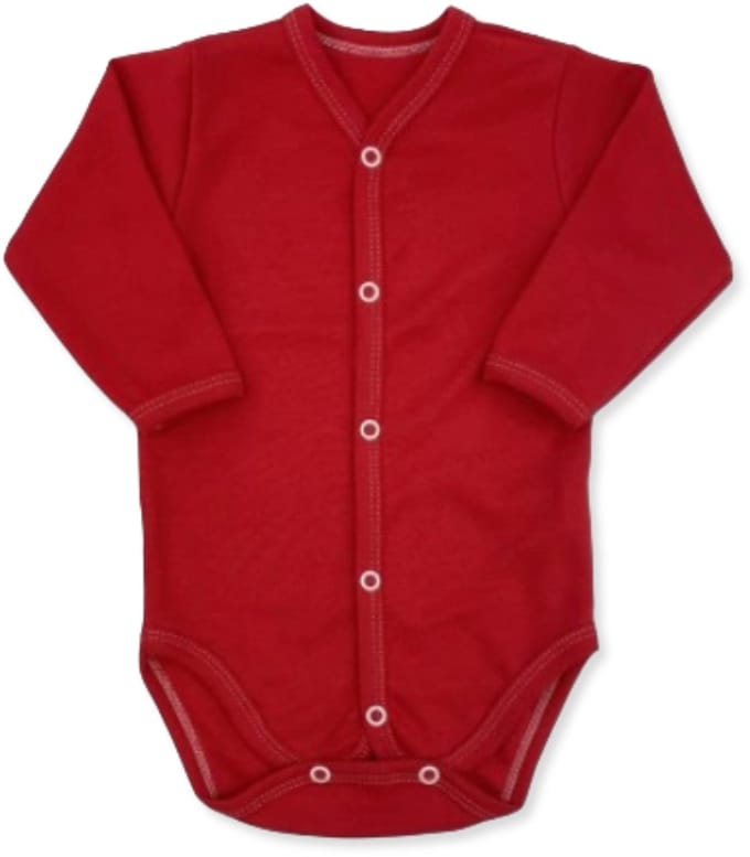 Dartomik - Baby Body - Lange Mouw - Rood - Maat 98