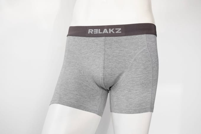 RELAKZ - Boxershort Heren - 2-Pack - Organisch Katoen - Grijs - Maat M