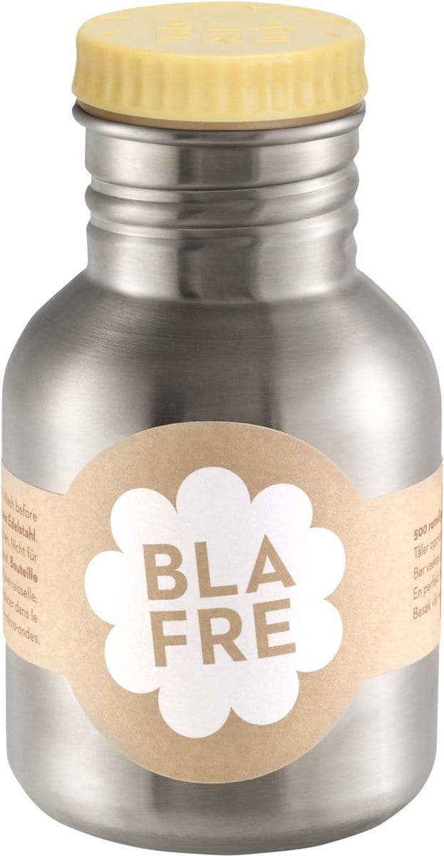 Blafre | Roestvrijstalen Drinkfles 300ml Lichtgeel