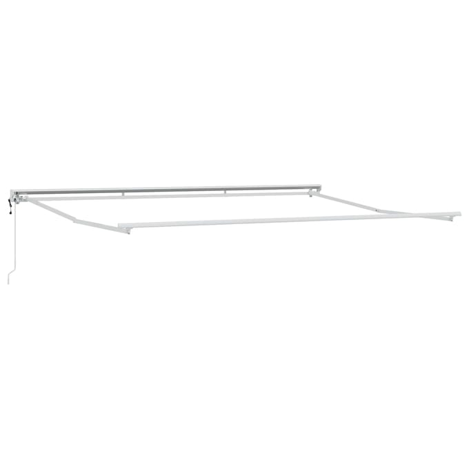 vidaXL - Elektrisch - Uittrekbaar - Markies - Frame - Wit - 4 - × - 3 - m - Staal