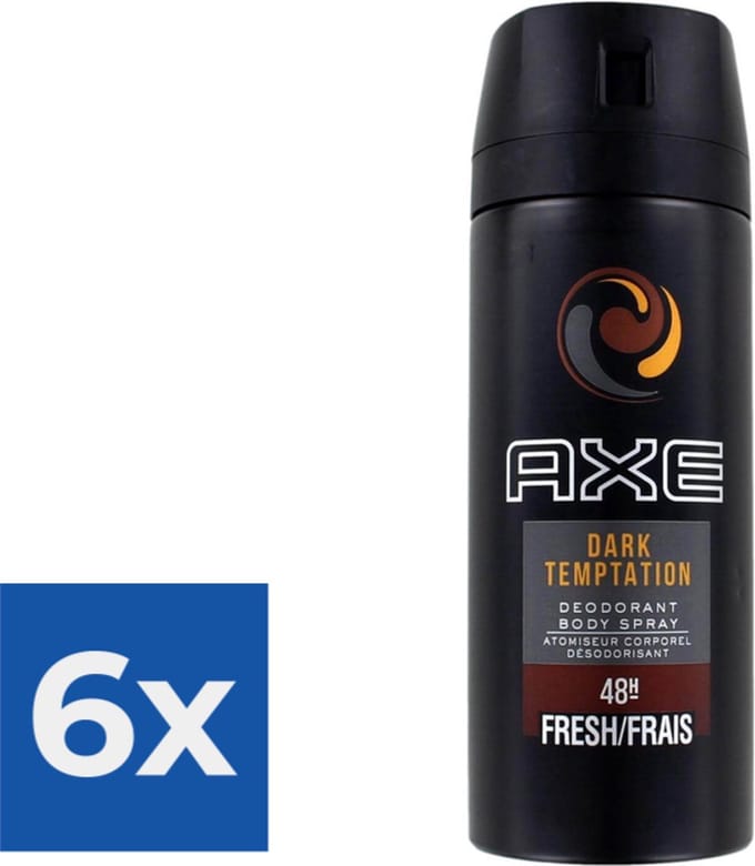 Axe - Deodorant - Spray - Dark Temptation - 48h - 150ml x 6