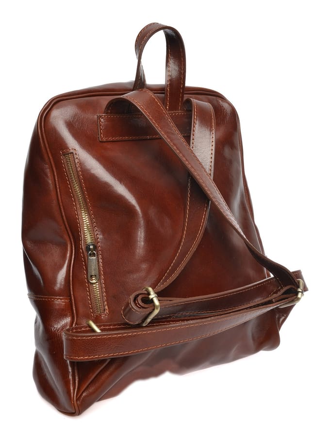 Anna Luchini Bordeauxrood Rundleer Tas