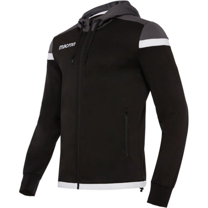 Macron EADESY FULL ZIP HOODY BLK/WHT 81490901
