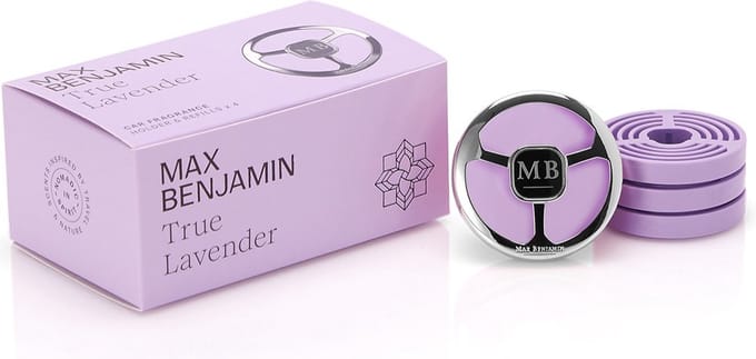 Max Benjamin Autoparfum met 4 Navullingen Cadeauset - True Lavender