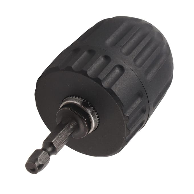 3824UNF 0.810MM Sleutelloze Boorkopklem met 1/4   Zeskantschacht Stangadapter W wit