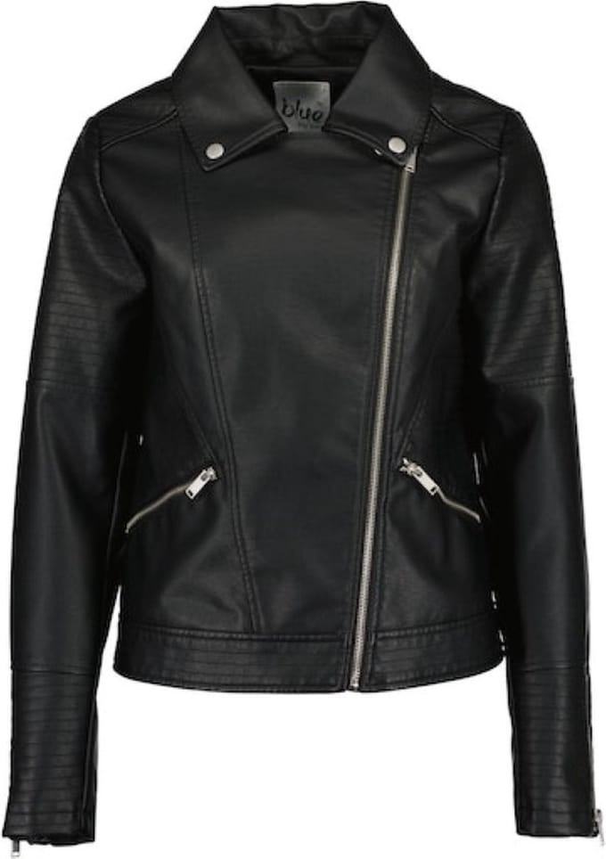 Blue Seven dames - Jas 291092 zwart bikerjas maat 38