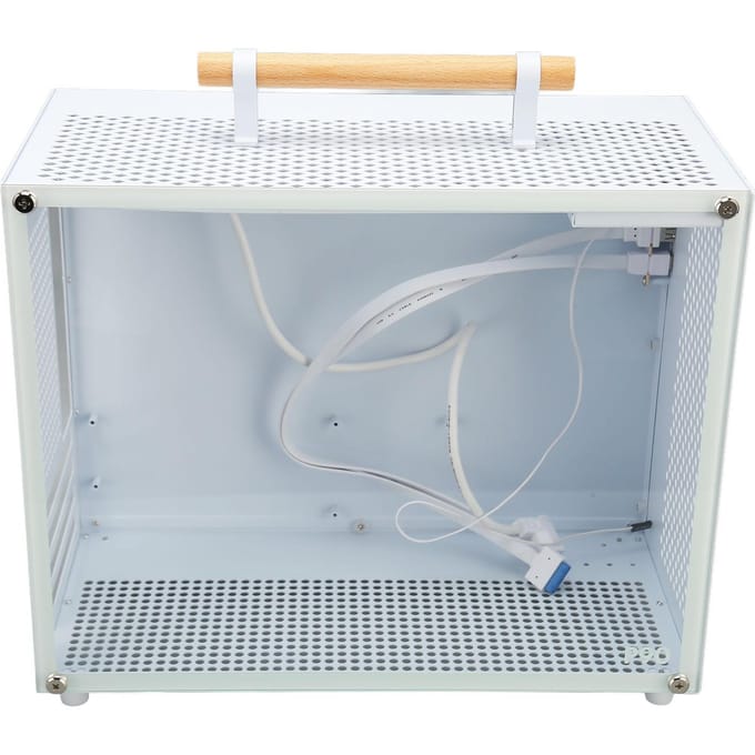 Boîtier MATX 20,6 L Interface USB 3.0 Type C Panneau latéral en verre trempé Boîtier Mini ITX en acier robuste pour gray