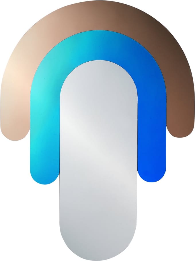 MESPAUL - Wandspiegel - Meerkleurig - MDF