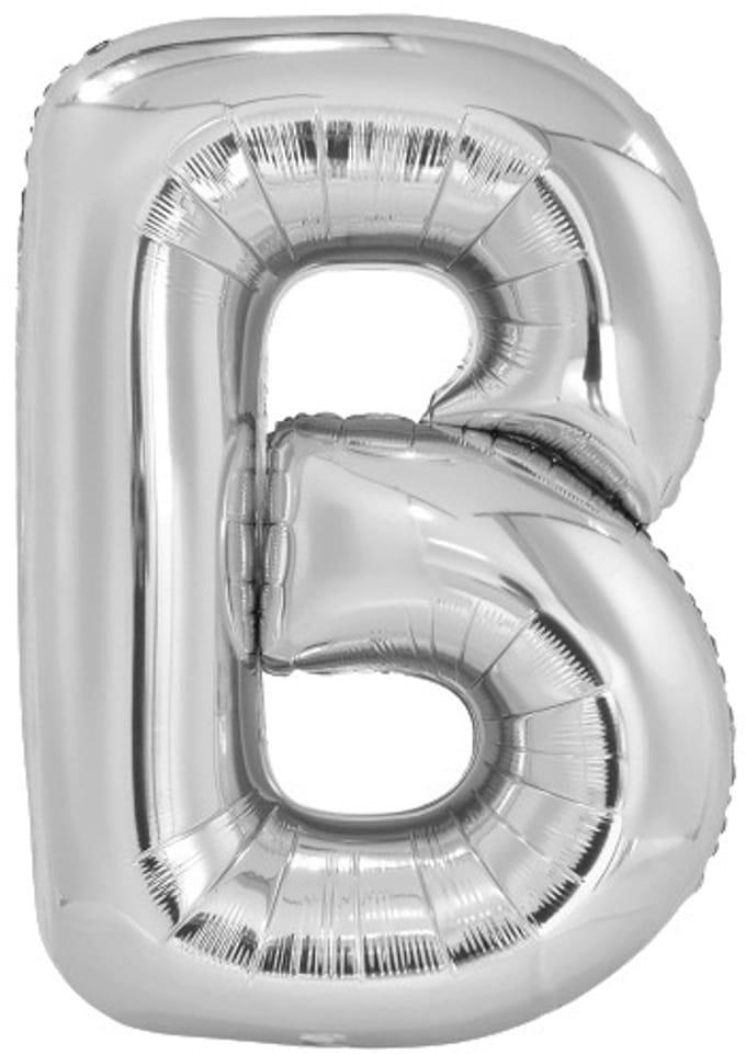 Amscan Letterballon B Folie 103 Cm Zilver