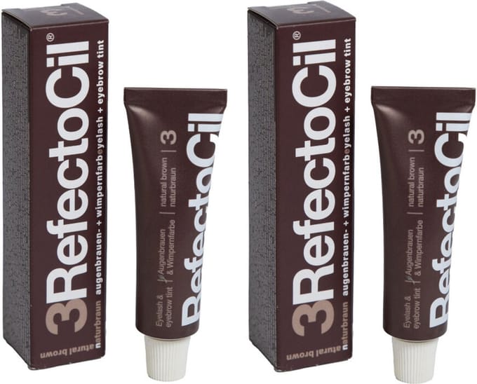 Voordeelverpakking van 2 x Refectocil Natural brown Nr.3 15ml (M057302)