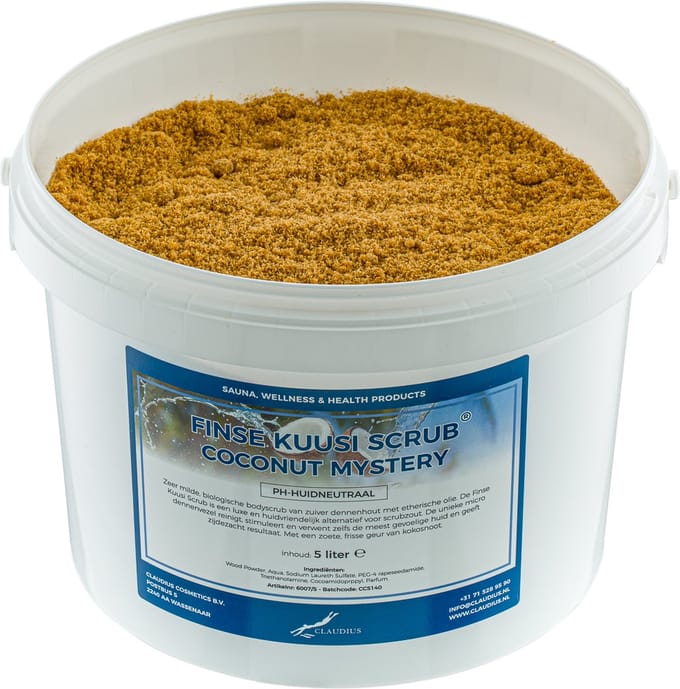 Kuusi Scrub Coconut Mystery 5 liter - Hydraterende Lichaamsscrub