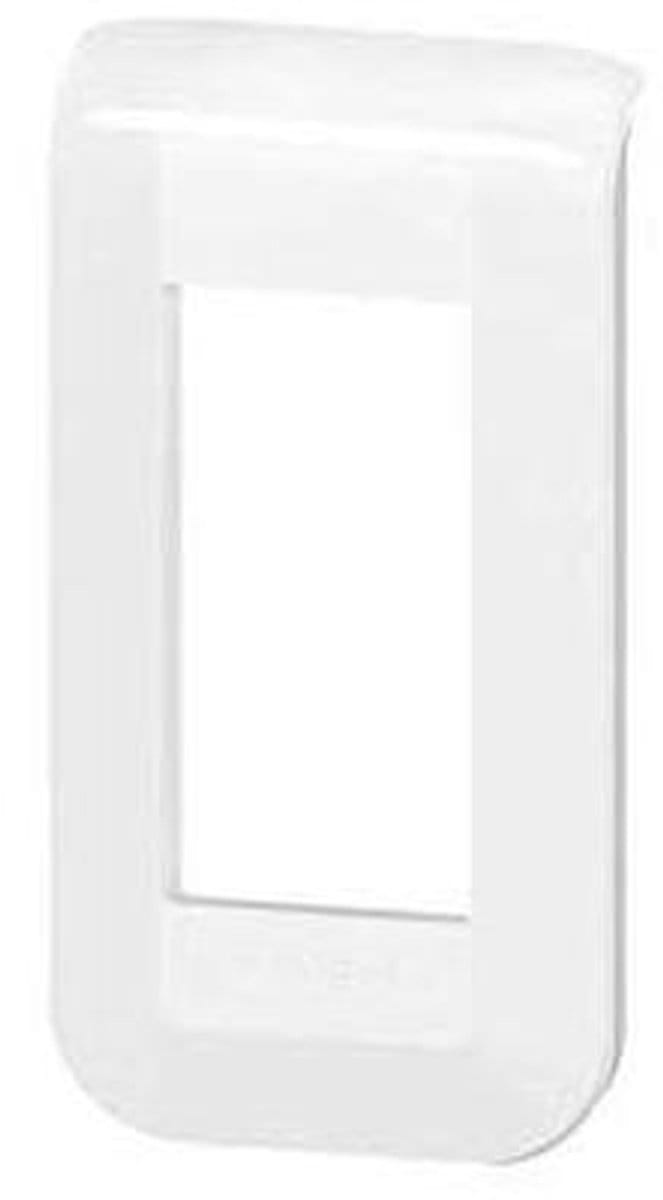 Afdekplaat 1 module - Wandplaat - Elektrisch werk - Roestvrij staal - 10 x 10 x 10 cm - Wit
