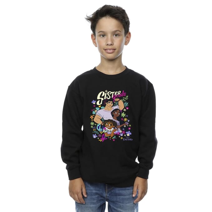 Disney Jongens Encanto Zuster Doelen Sweatshirt (Zwart)