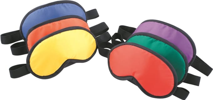 Blinddoeken set 6 stuks - Kindermaskers - Gekleurd