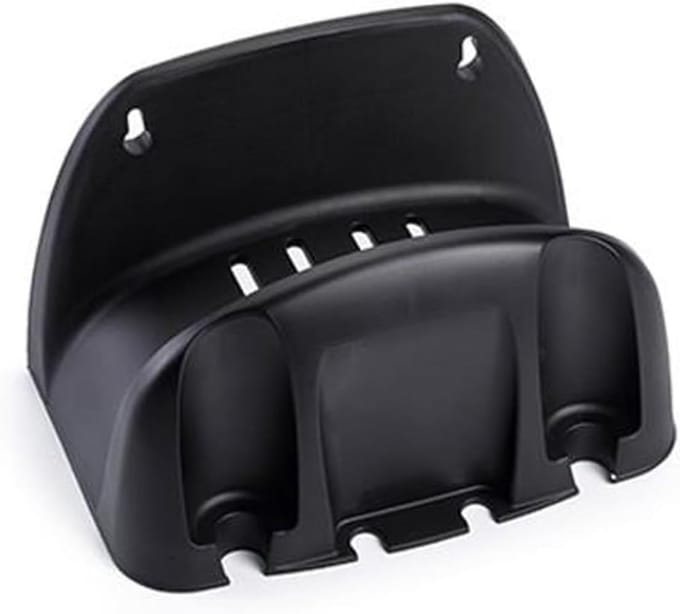 Wandslanghouder - Slangrek - Tuinslang Opbergen - Met Accessoirehouder - Compact - Zwart