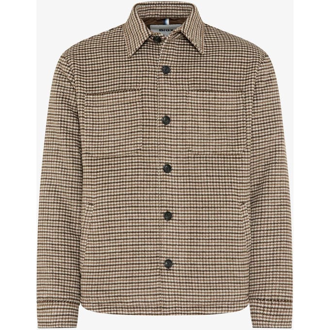 Brax Heren Shirt  Style DEXTER chocolate, donkerbruin, maat M