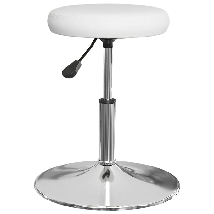 vidaXL - Eetkamerstoelen - 2 - st - kunstleer - wit