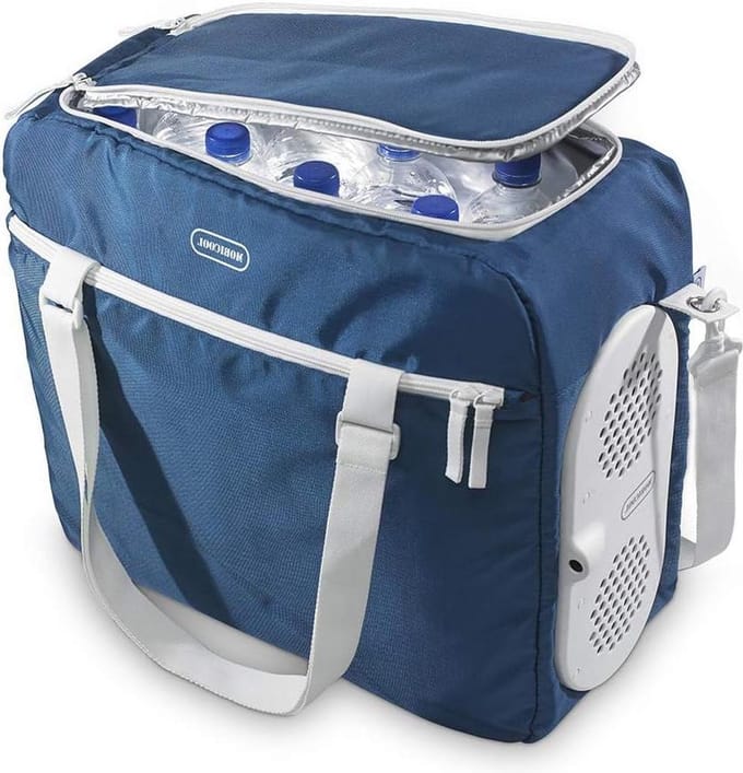 Thermo-elektrische koeler 32 L blauw 12 V - camping koelbox met Mobicool MB32 DC Cool Box Stand