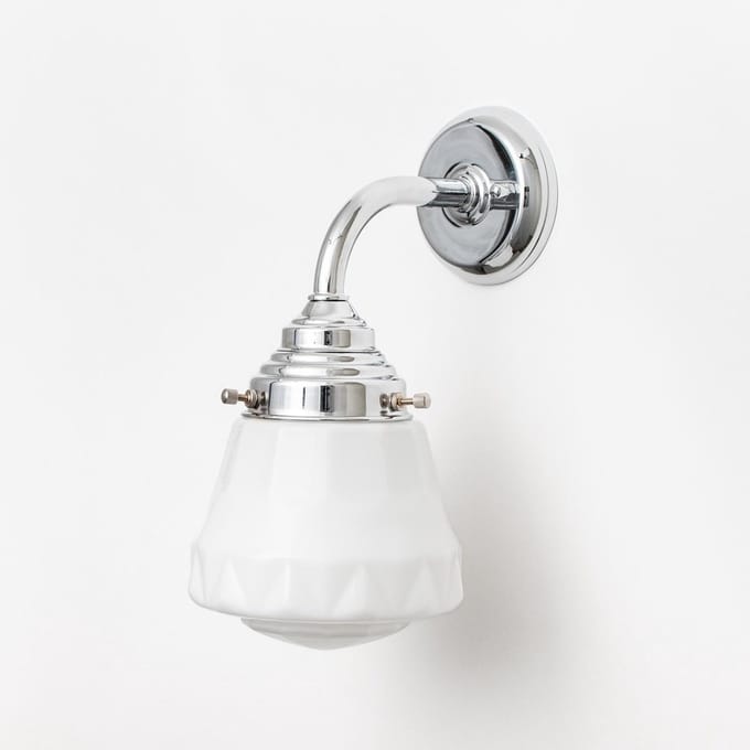 Wandlamp Bold Curve Chroom - Art Deco Trade
