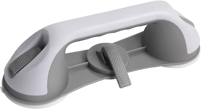 Veiligheidsbeugel - Douchegreep Steun - Badkamer Stabiliteit - Zuignap Bevestiging - 28 cm Lengte - Wit