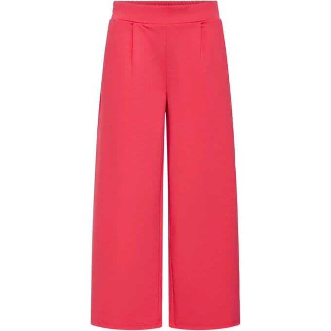 Wide leg-sweatpants met elastische tailleband model 'Kate'