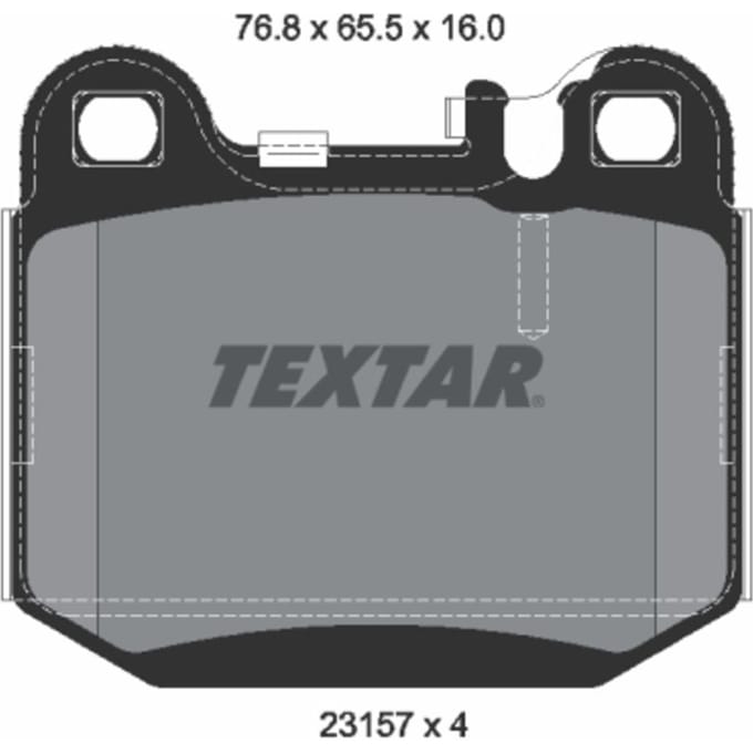 Remblokset TEXTAR 2315702, achter