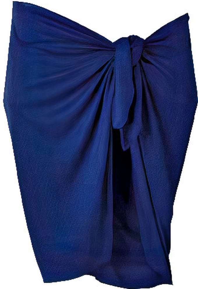 BECO Rok Pareo - Dames - 165 X 56 cm - Polyester - Donkerblauw