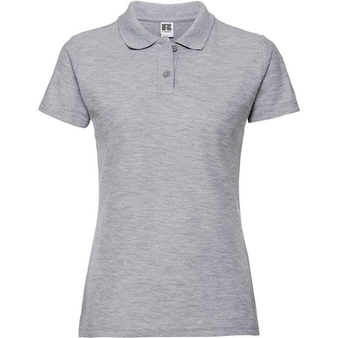 Russell Dames/Dames Klassiek Polycotton Poloshirt (Lichte Oxford Heide)
