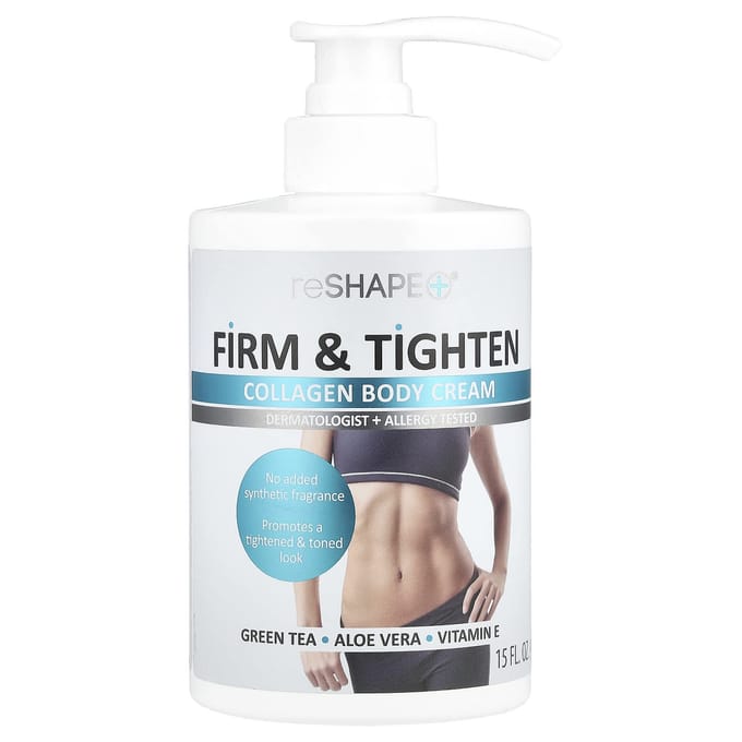 Reshape Plus, Perm & Tyton, crème pour le corps au collagène, 15 fl oz (444 ml) white