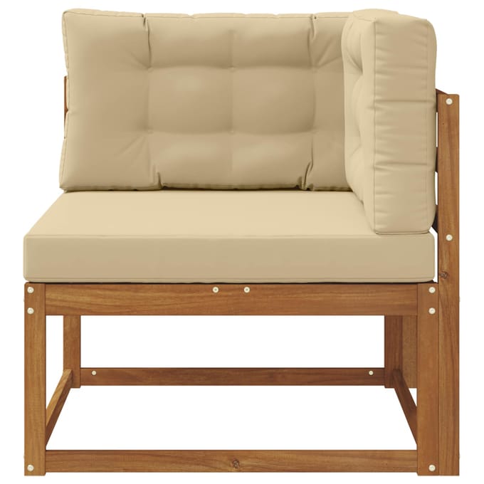 vidaXL - Outdoor - Hoekbank - Naturel