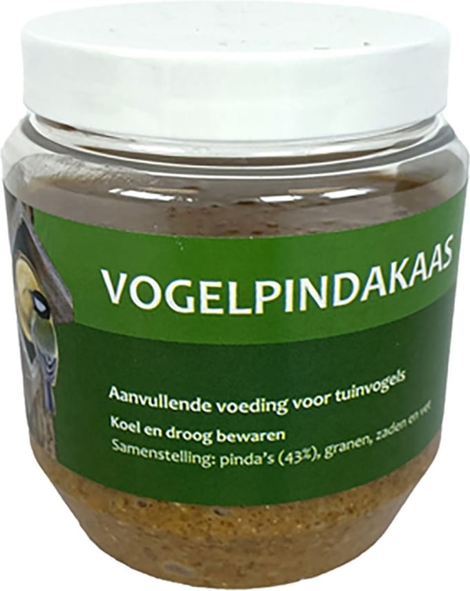 Merkloos Vogelpindakaas Pot 330 GR