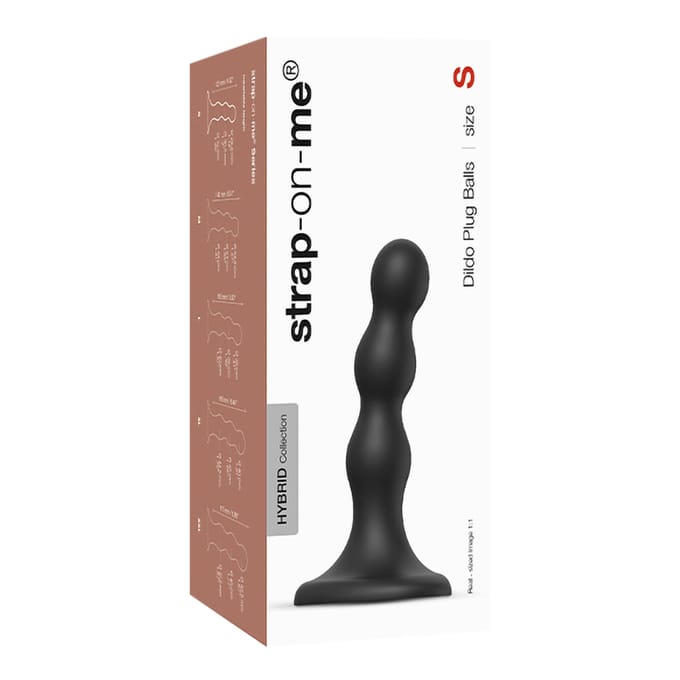 'Dildo Plug Balls' - maat S, 14 cm
