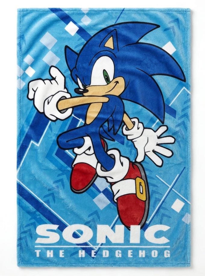 SONIC - 100% Polyester Fleece Deken - 100x150cm