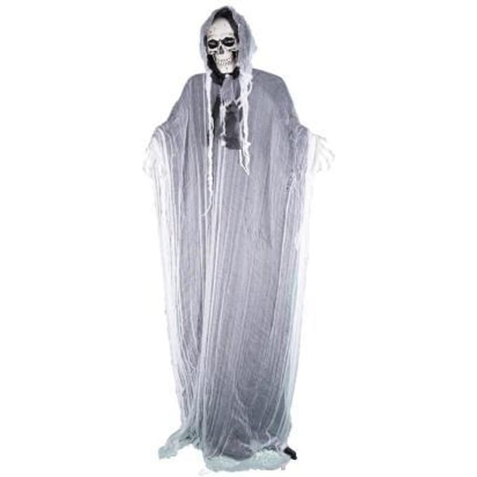Halloween decoratie skelet geest 220cm licht en geluid