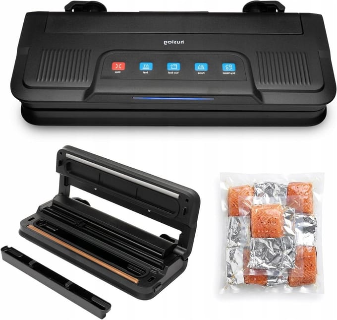 Vacuümmachine - Vacuümsealer - Voedsel Bewaren - Dubbele Lasnaad - 32 cm - Zwart