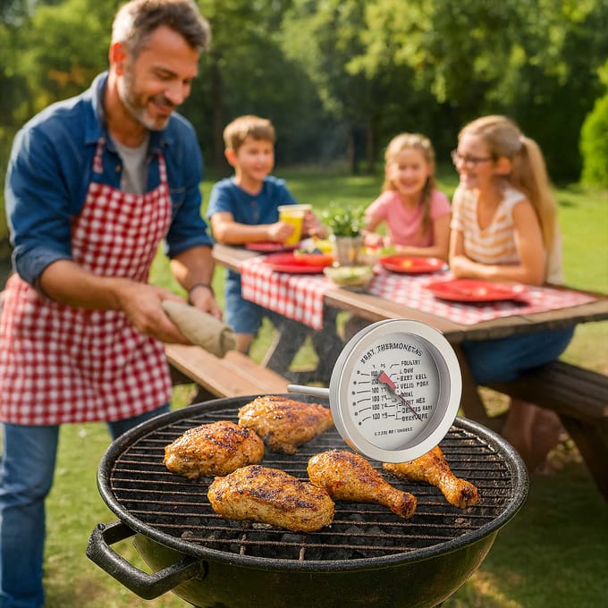 Keep it handy - RVS Vleesthermometer - 14cm - Keuken Vleesthermometer