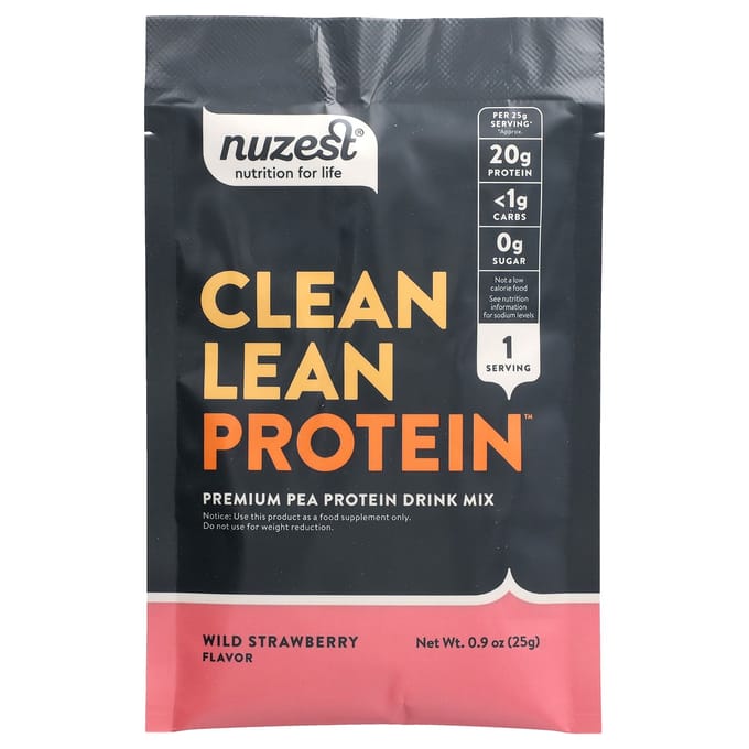 Nuzest, Clean Lean Protein, Fraise Sauvage, 10 Sachets, 0,9 oz (25 grammes) par paquet