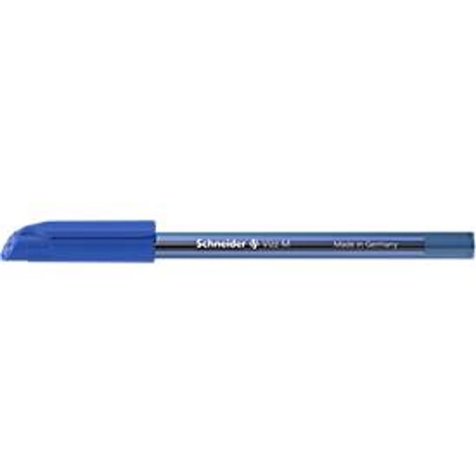 Schneider balpen Vizz, slagbreedte M, Gelco®, onuitwisbaar, 50 stuks, blauw