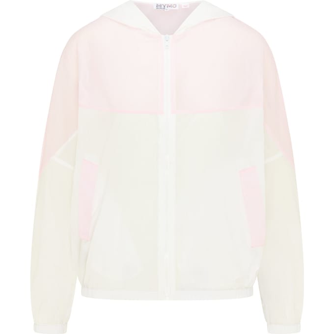 Mymo Windbreaker Dames Wit Roze