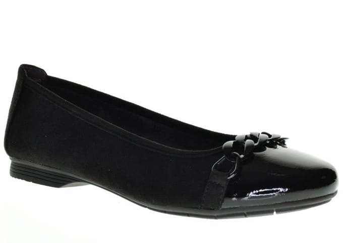 Jana Ballerina Comfort Zwart maat 40