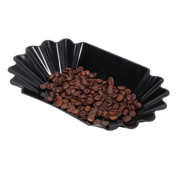 Plat de Présentation d'Échantillons de Grains de Café en Plastique PP de Qualité Alimentaire Récipient de Rangement Accessoire de Cuisine blanc