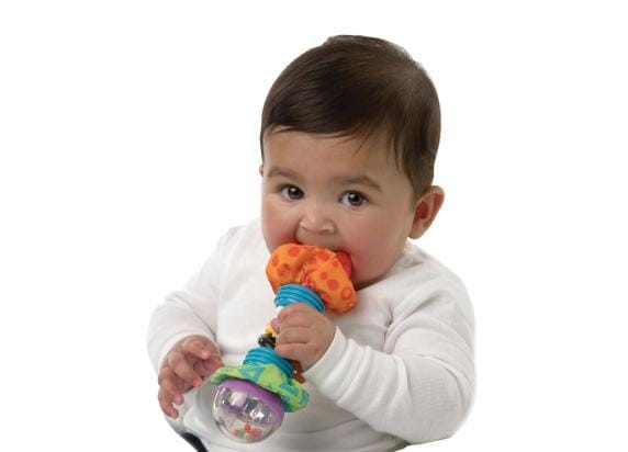 Playgro Super Shaker schudrammelaar & bijtring Interactief speelgoed Grijp- en bijtspeelgoed