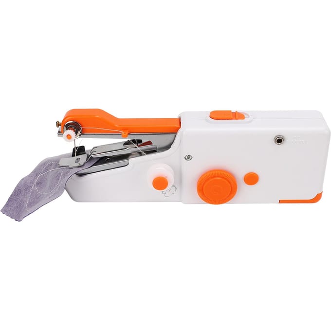 Handheld Naaimachine Oranje Draagbaar Mini DIY Ergonomisch Handvat Elektrische Naaimachine voor wit