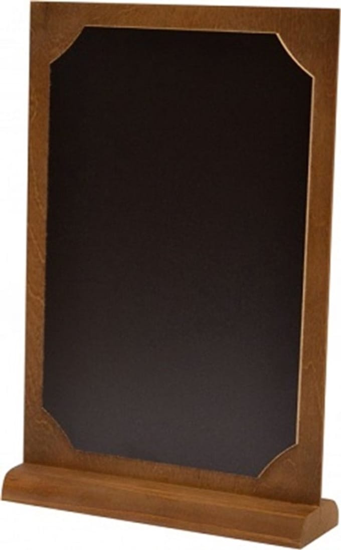 Krijt-tafelstandaard - A4 - type 2 - Dubbelzijdig beschrijfbaar - Beschrijfbaar vlak 20x31cm