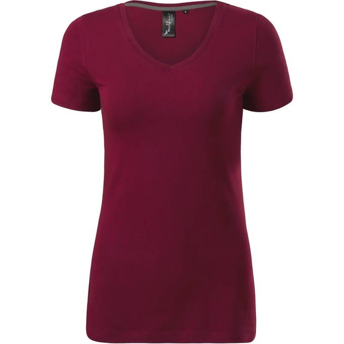 Dames-T-shirt met V-hals Malfini Premium Action 701