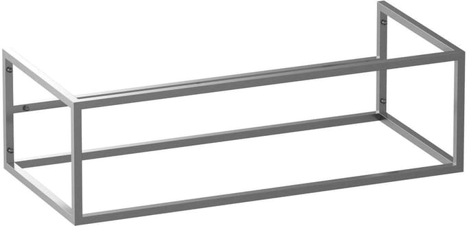 Brauer Believe - Onderkast - 100 cm - excl. Bodemplaat - Rvs-Kleurig Geborsteld