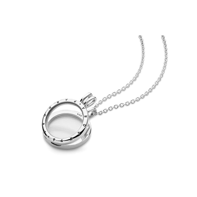 Pandora Drijvende Doos Ketting Damesketting Zilver 590529 Box,60 white