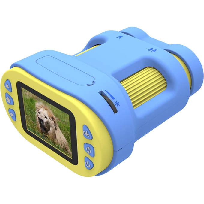Microscope et télescope de poche pour enfants, objectif unique avec lumière LED, écran IPS 2   , 200 fois bleu clair